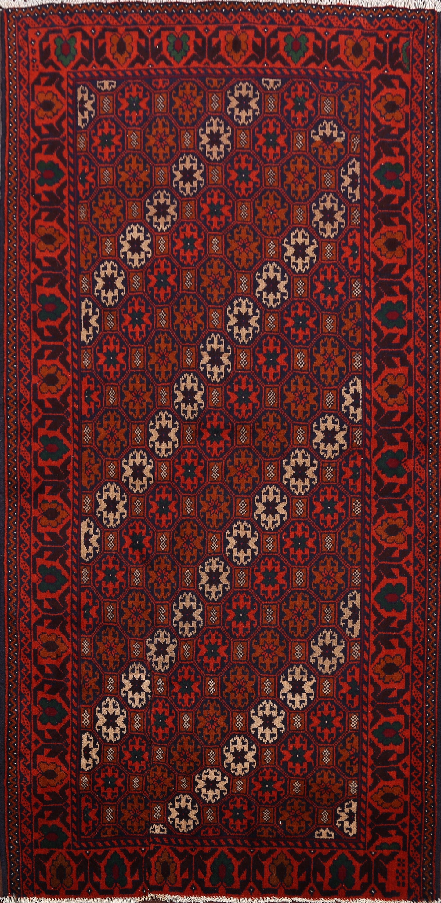 Balouch Afghan Oriental Area Rug 4x7