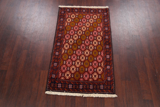 Geometric Balouch Afghan Area Rug 3x5