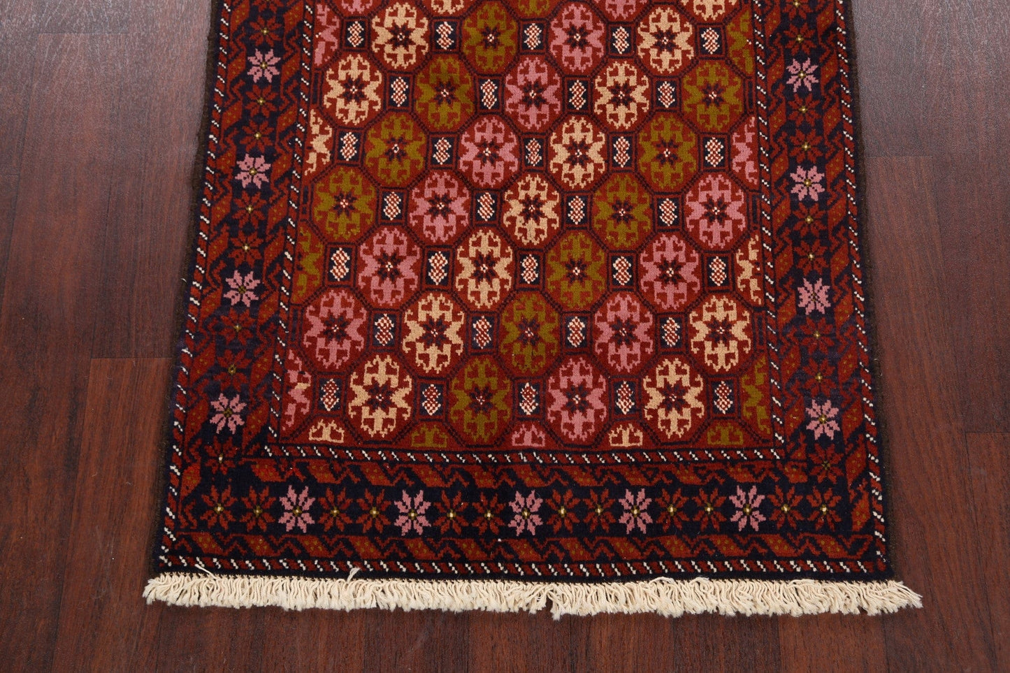 Geometric Balouch Afghan Area Rug 3x5