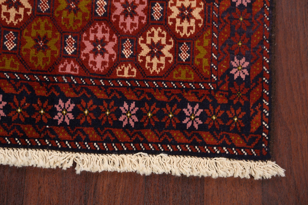 Geometric Balouch Afghan Area Rug 3x5