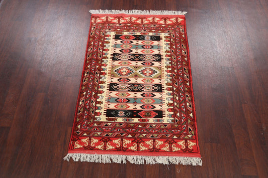 Geometric Turkoman Persian Area Rug 3x5