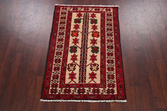 Geometric Balouch Afghan Area Rug 3x5