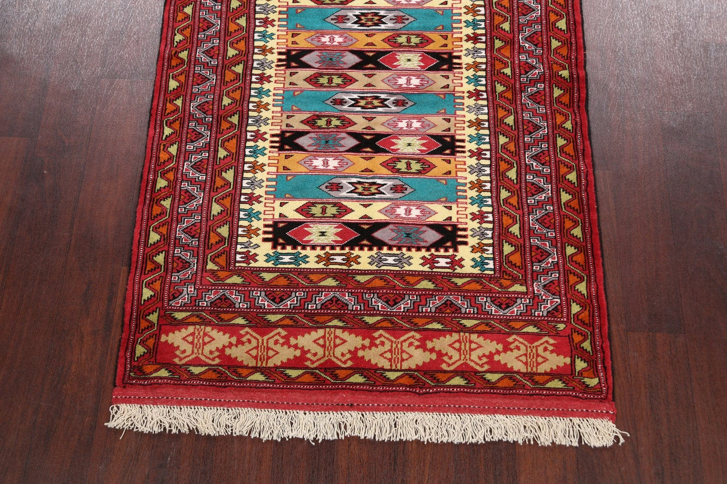 Tribal Turkoman Persian Area Rug 4x5