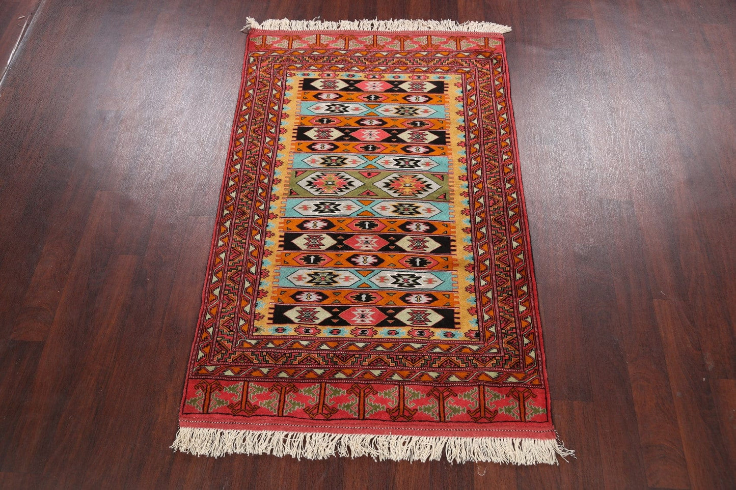 Geometric Turkoman Persian Area Rug 4x6