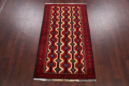 Balouch Afghan Oriental Area Rug 3x6