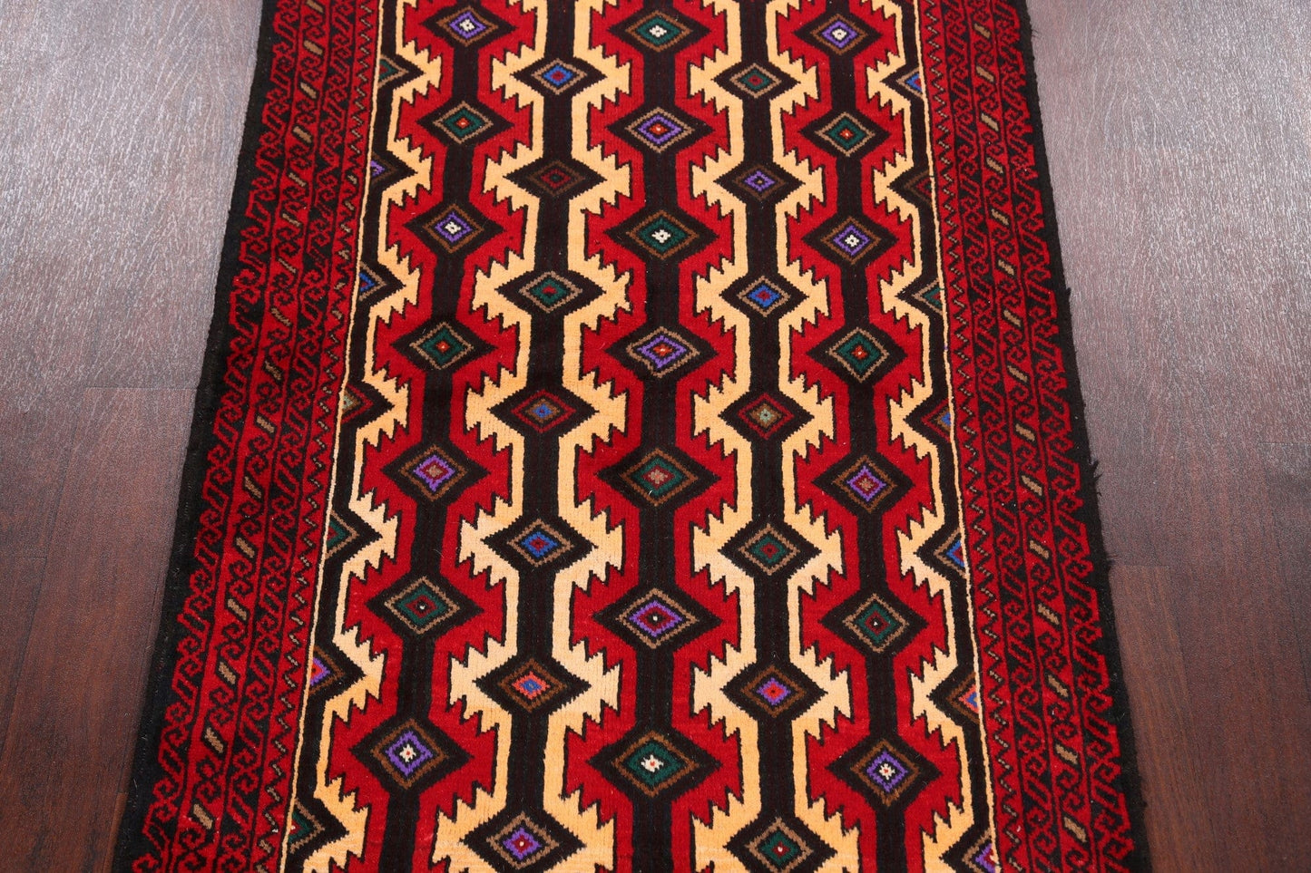 Balouch Afghan Oriental Area Rug 3x6