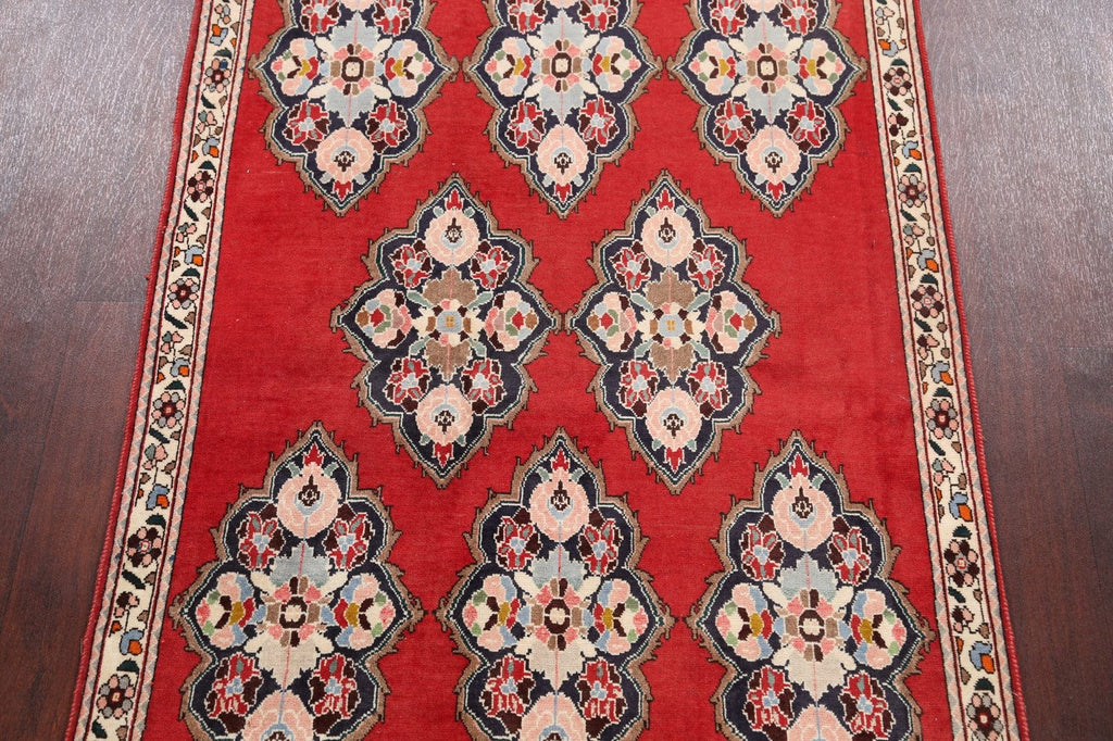 Geometric Sarouk Persian Area Rug 4x5