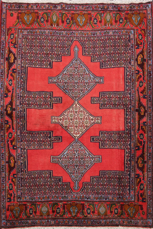 Geometric Bidjar Persian Area Rug 4x5