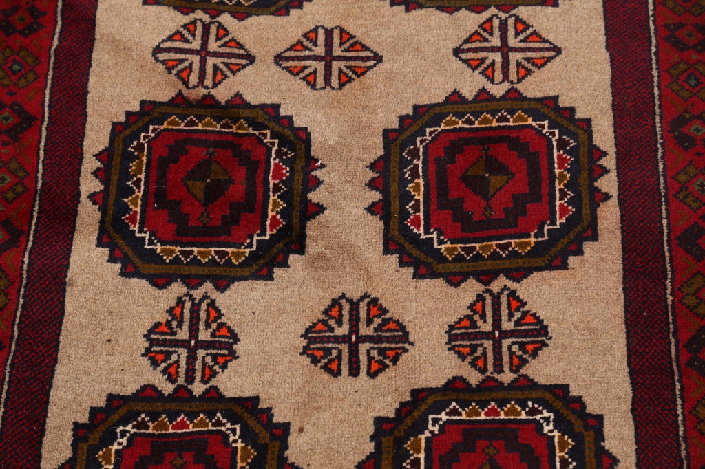 Balouch Afghan Oriental Area Rug 3x5