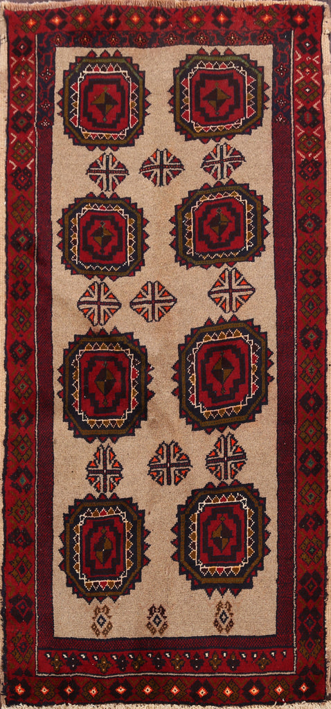 Balouch Afghan Oriental Area Rug 3x5