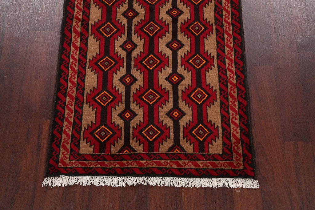 Geometric Balouch Afghan Oriental Area Rug 3x6