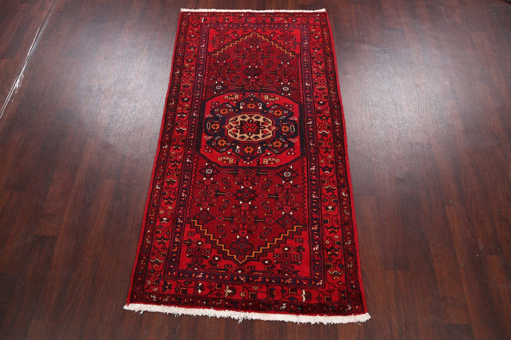 Tribal Hamedan Persian Area Rug 4x7