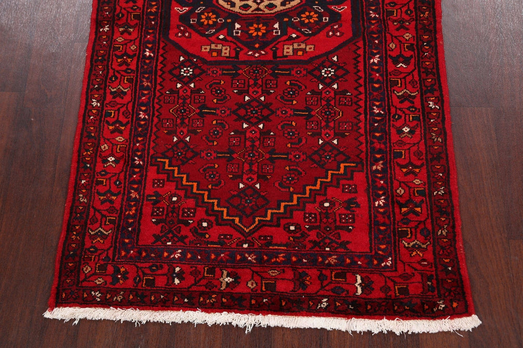 Tribal Hamedan Persian Area Rug 4x7