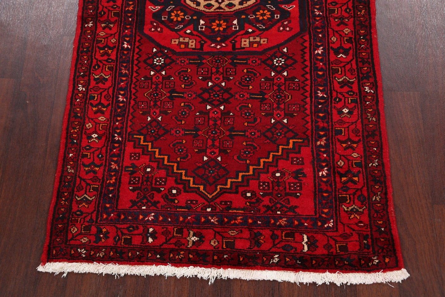 Tribal Hamedan Persian Area Rug 4x7