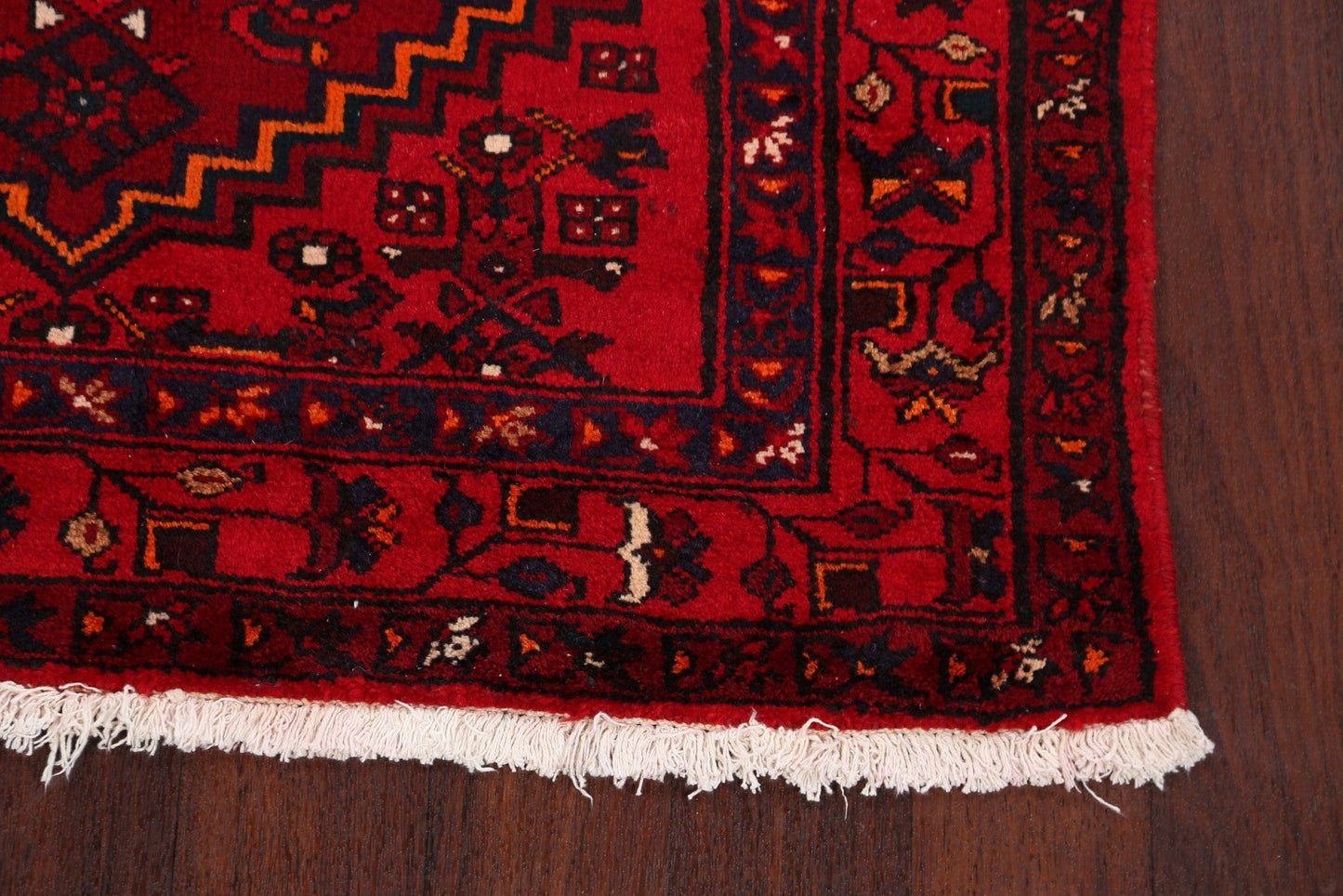 Tribal Hamedan Persian Area Rug 4x7