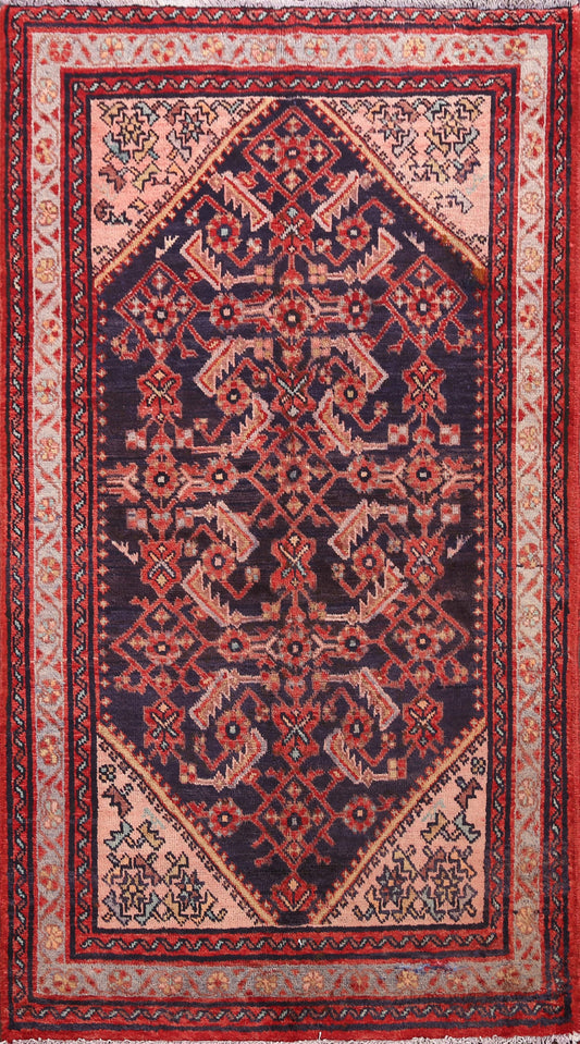 Geometric Sarouk Persian Area Rug 3x5