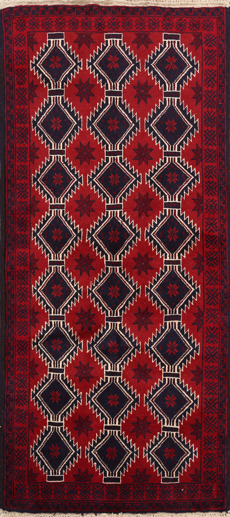 Geometric Balouch Afghan Oriental Area Rug 3x5