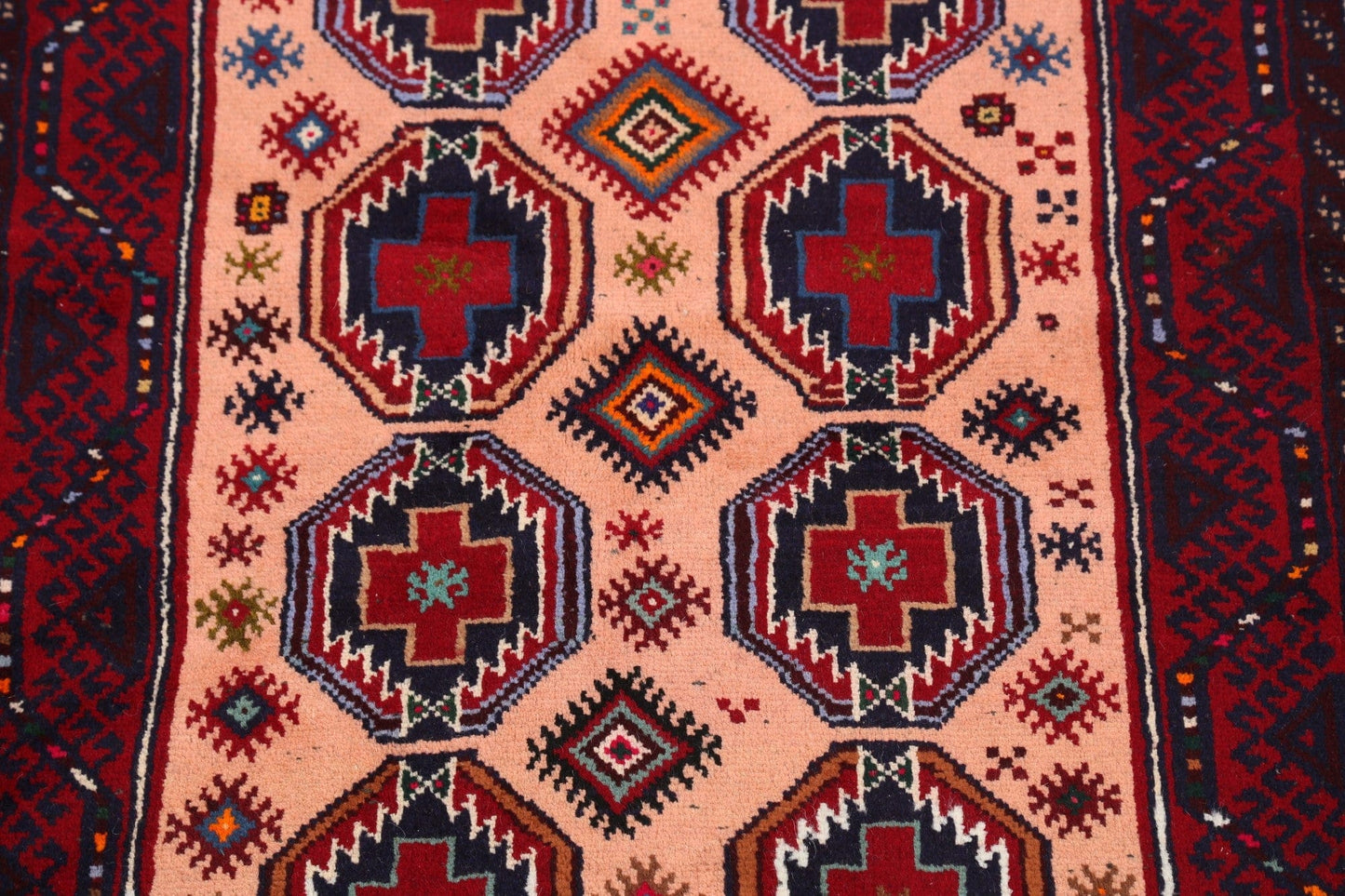 Geometric Balouch Afghan Oriental Area Rug 3x6