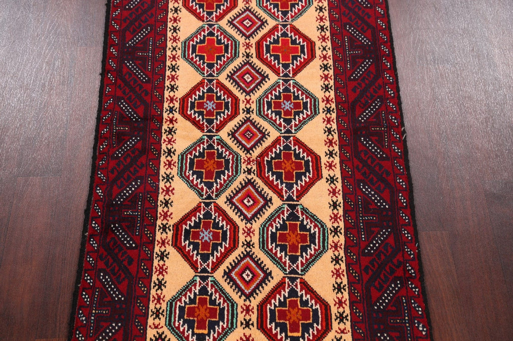 Geometric Balouch Afghan Oriental Area Rug 3x6