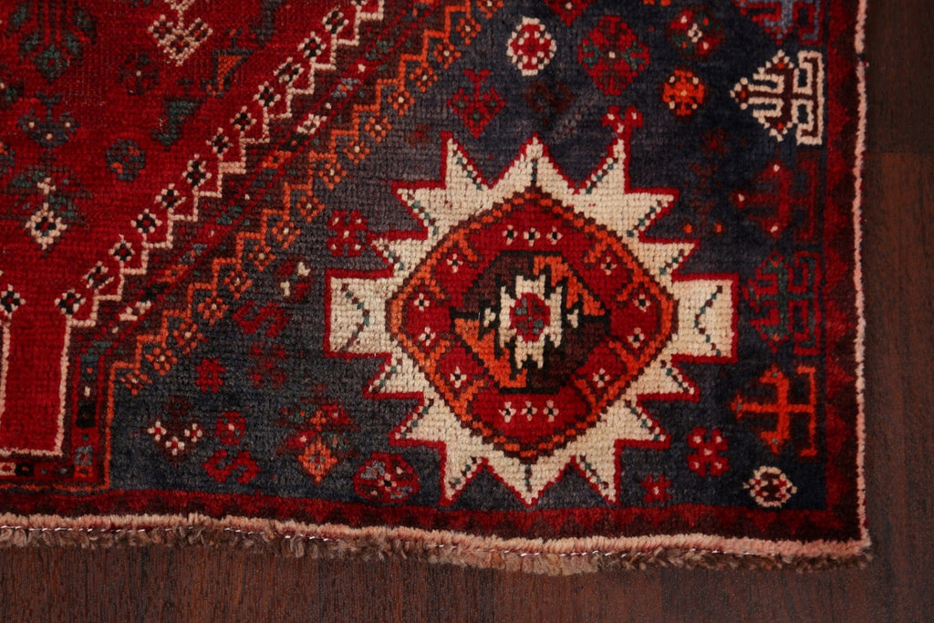 Antique Tribal Shiraz Persian Area Rug 4x5