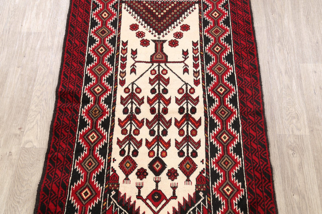 Geometric Balouch Afghan Oriental Area Rug 3x6