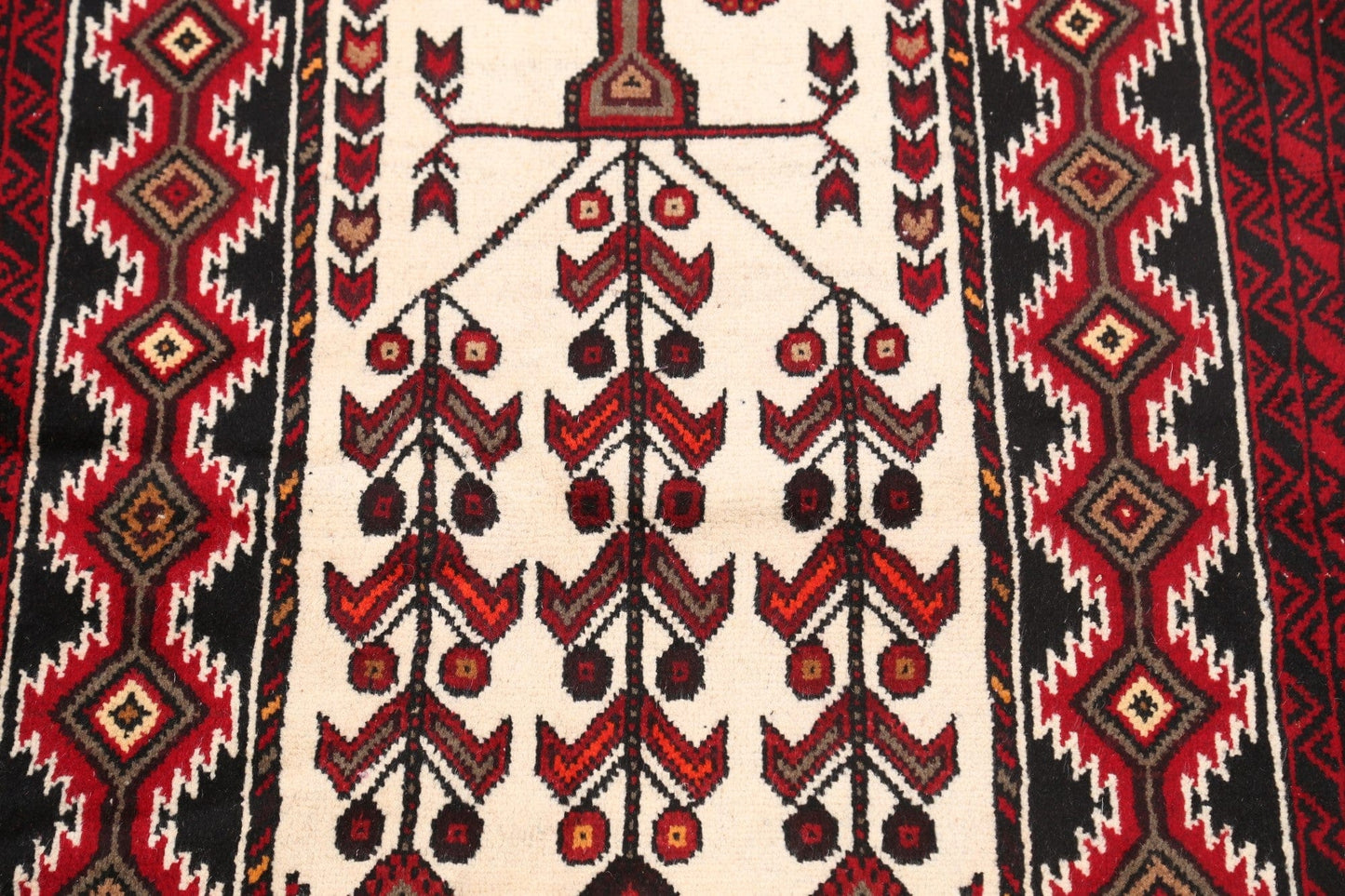 Geometric Balouch Afghan Oriental Area Rug 3x6