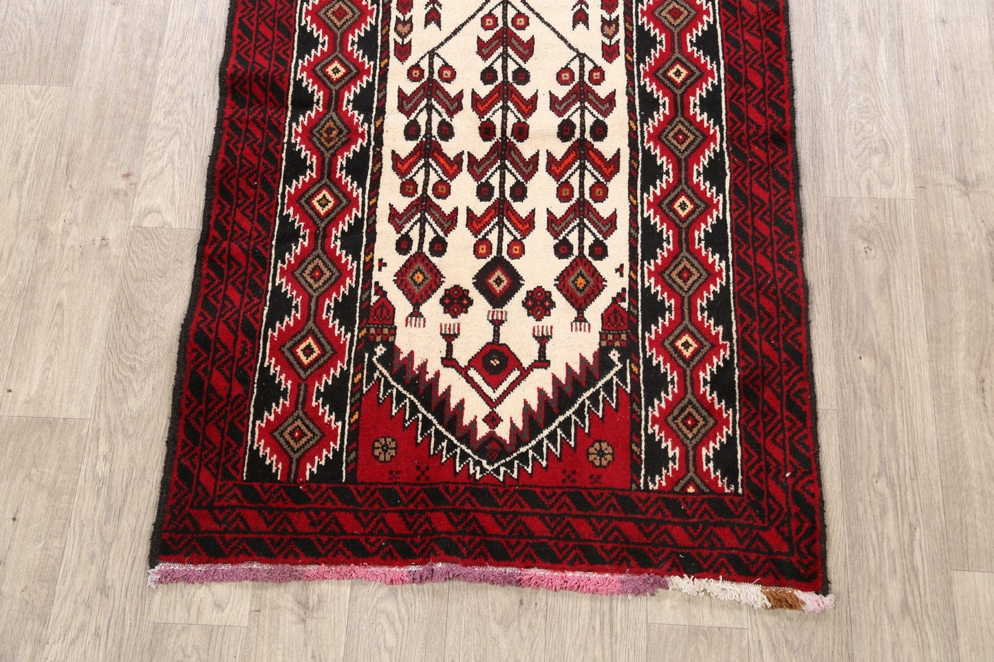 Geometric Balouch Afghan Oriental Area Rug 3x6