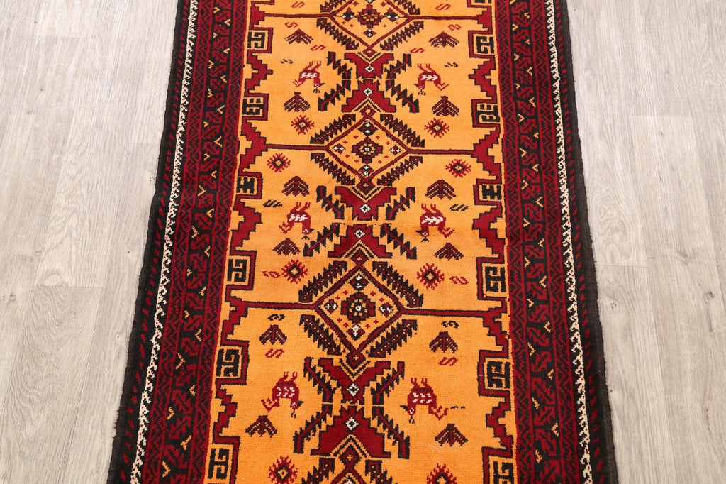 Tribal Balouch Afghan Oriental Area Rug 3x6