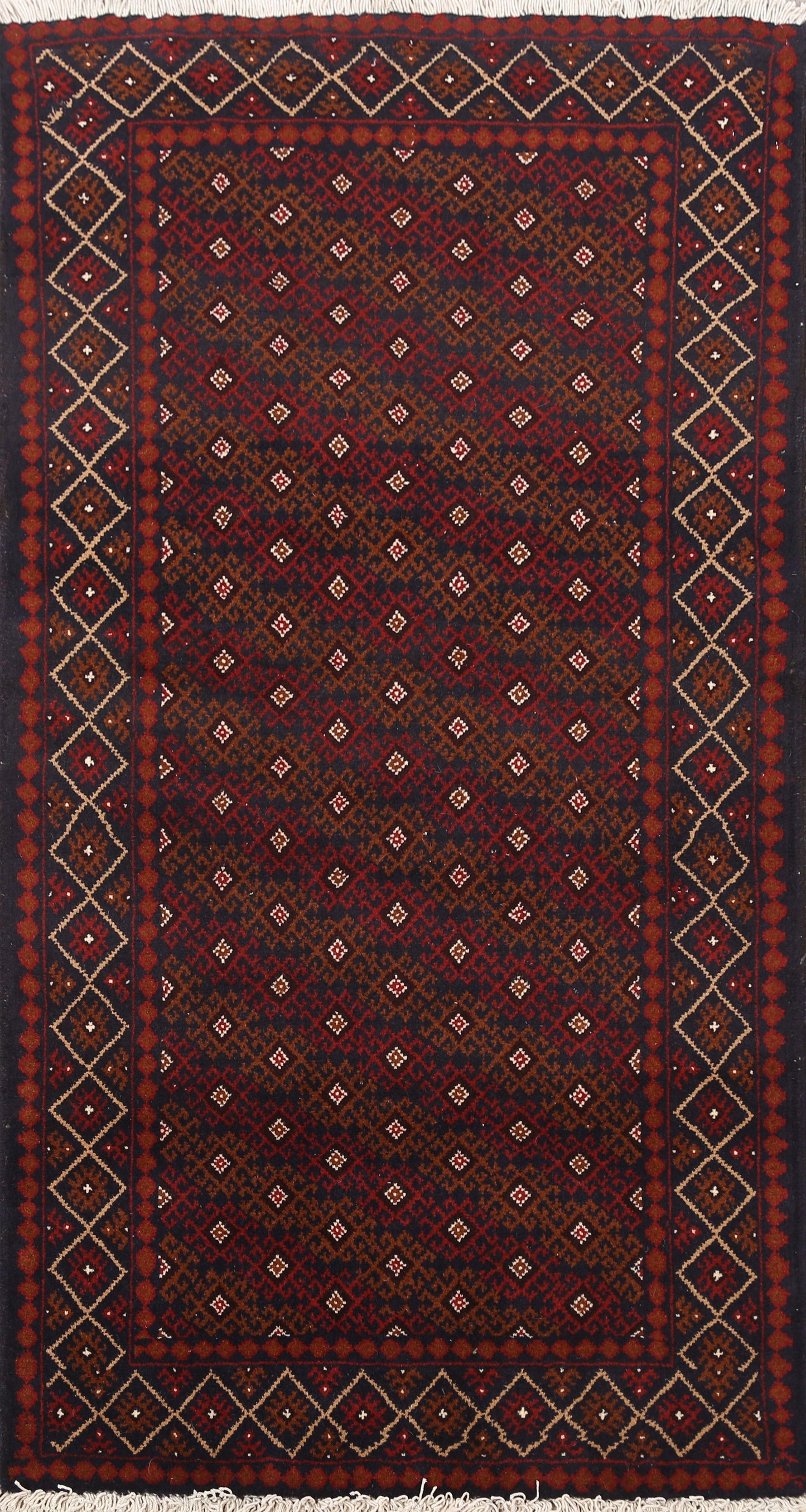 Geometric Balouch Afghan Oriental Area Rug 3x5