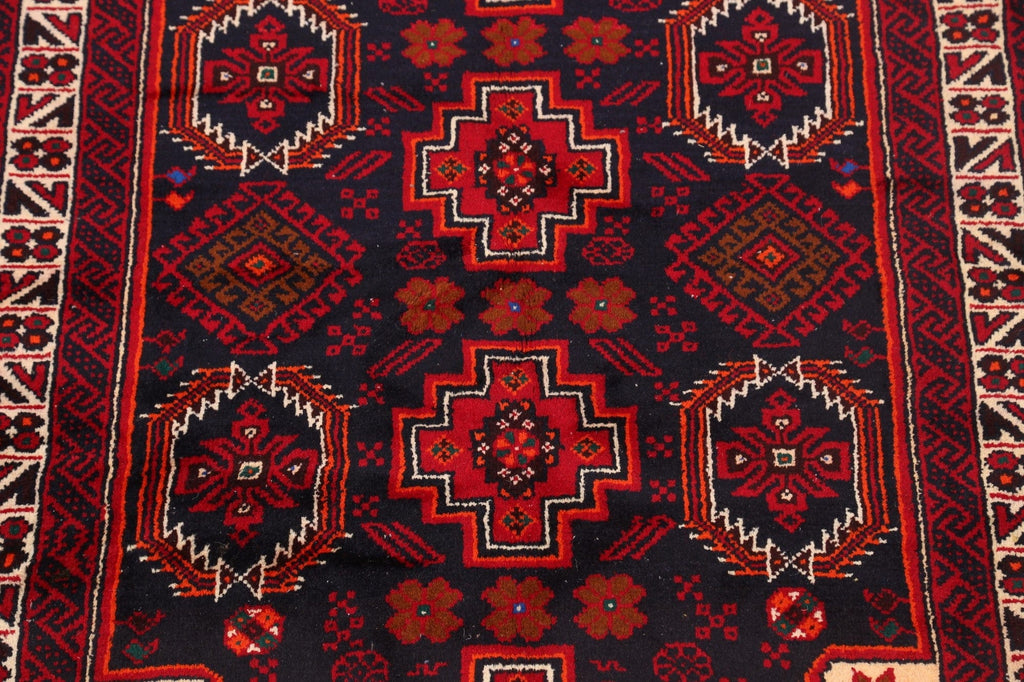 Geometric Balouch Afghan Oriental Area Rug 3x6