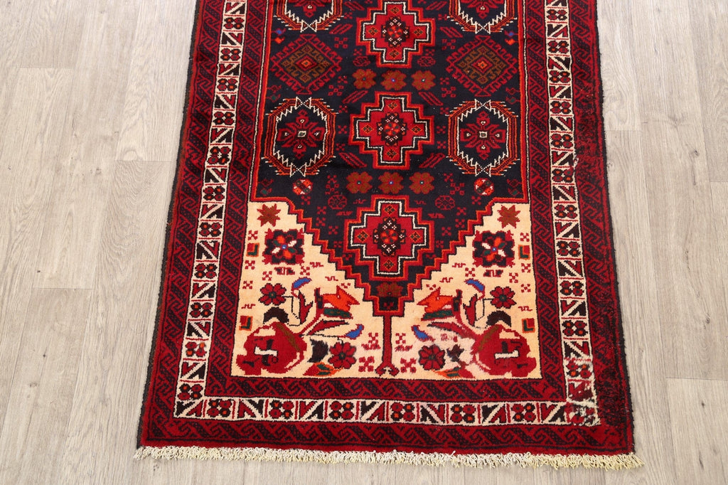 Geometric Balouch Afghan Oriental Area Rug 3x6