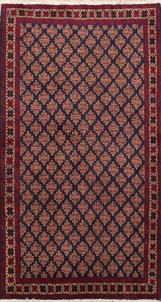 Geometric Balouch Afghan Oriental Area Rug 4x6