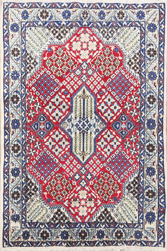 Geometric Nain Persian Area Rug 3x4