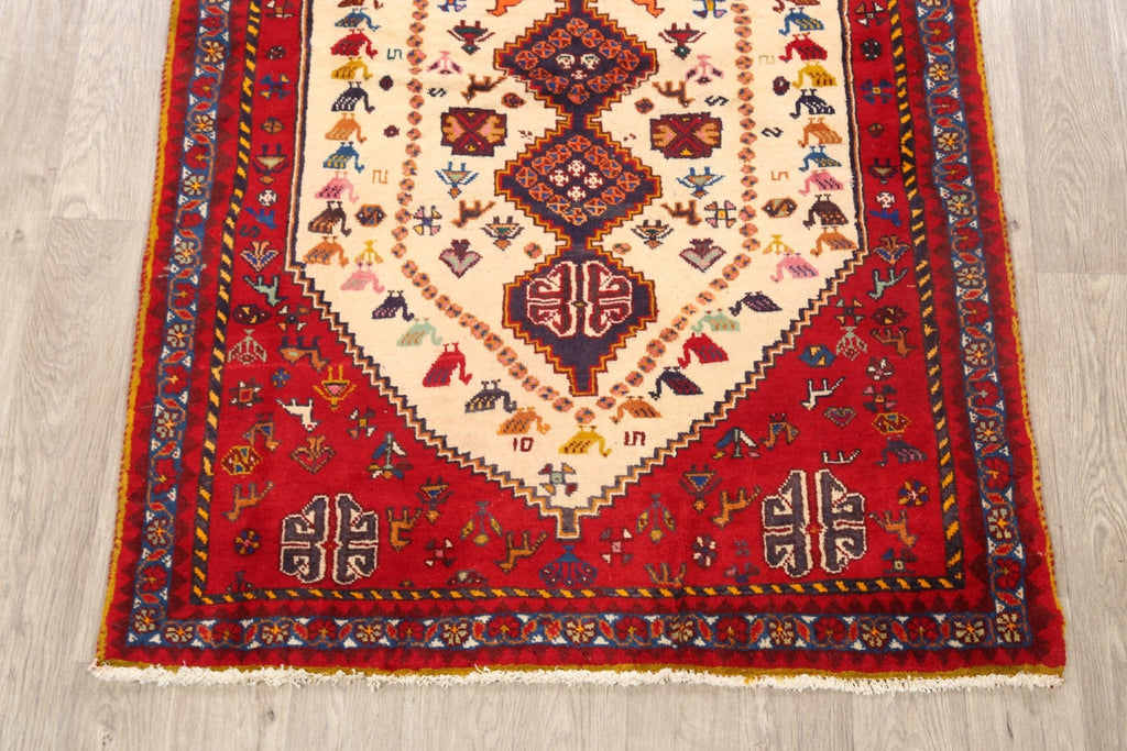 Tribal Abadeh Persian Area Rug 4x6