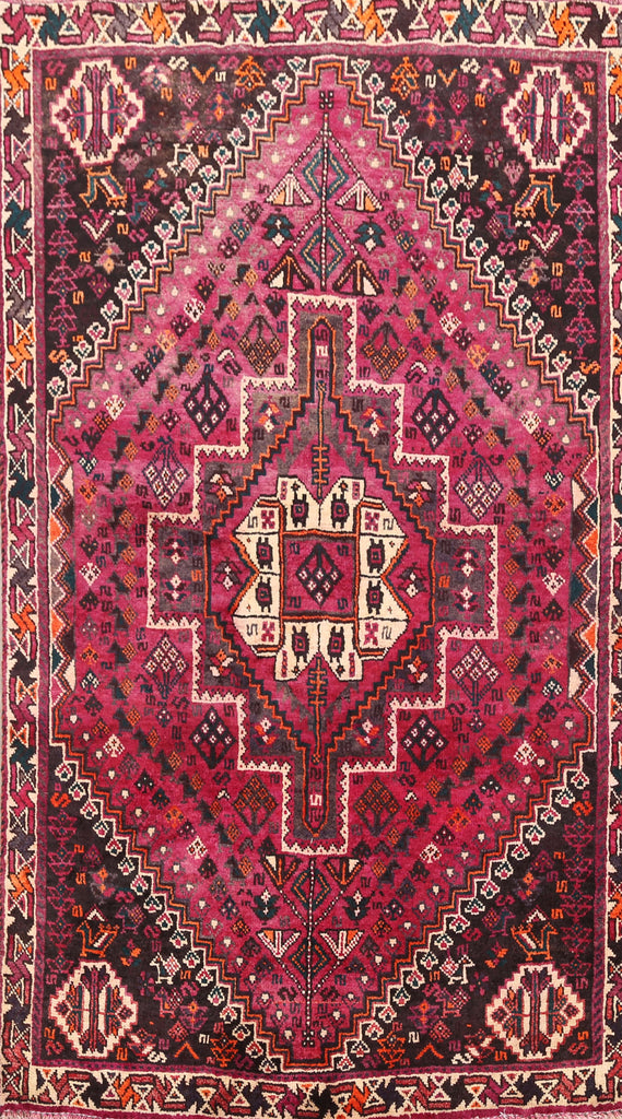 Tribal Abadeh Persian Area Rug 4x5