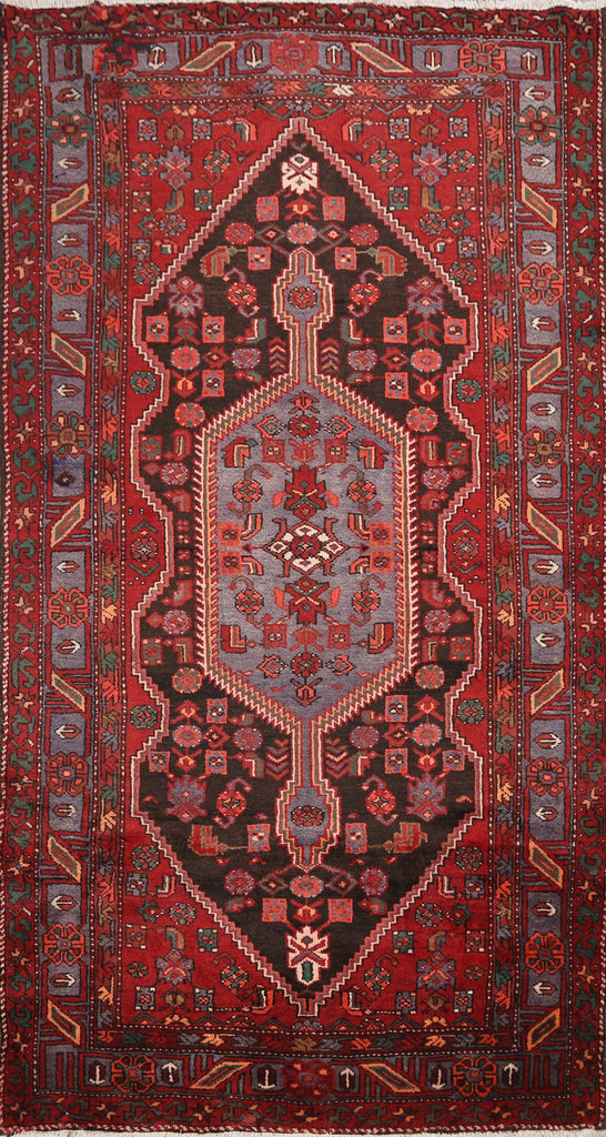 Tribal Hamedan Persian Area Rug 4x7