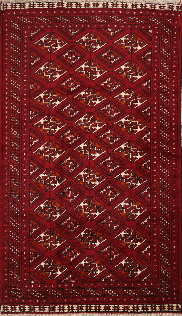 Geometric Balouch Afghan Oriental Area Rug 4x6