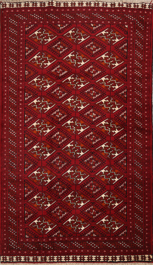 Geometric Balouch Afghan Oriental Area Rug 4x6