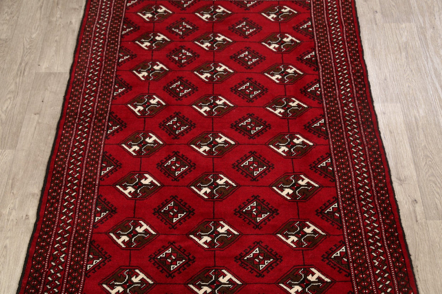 Geometric Bokhara Oriental Area Rug 4x6