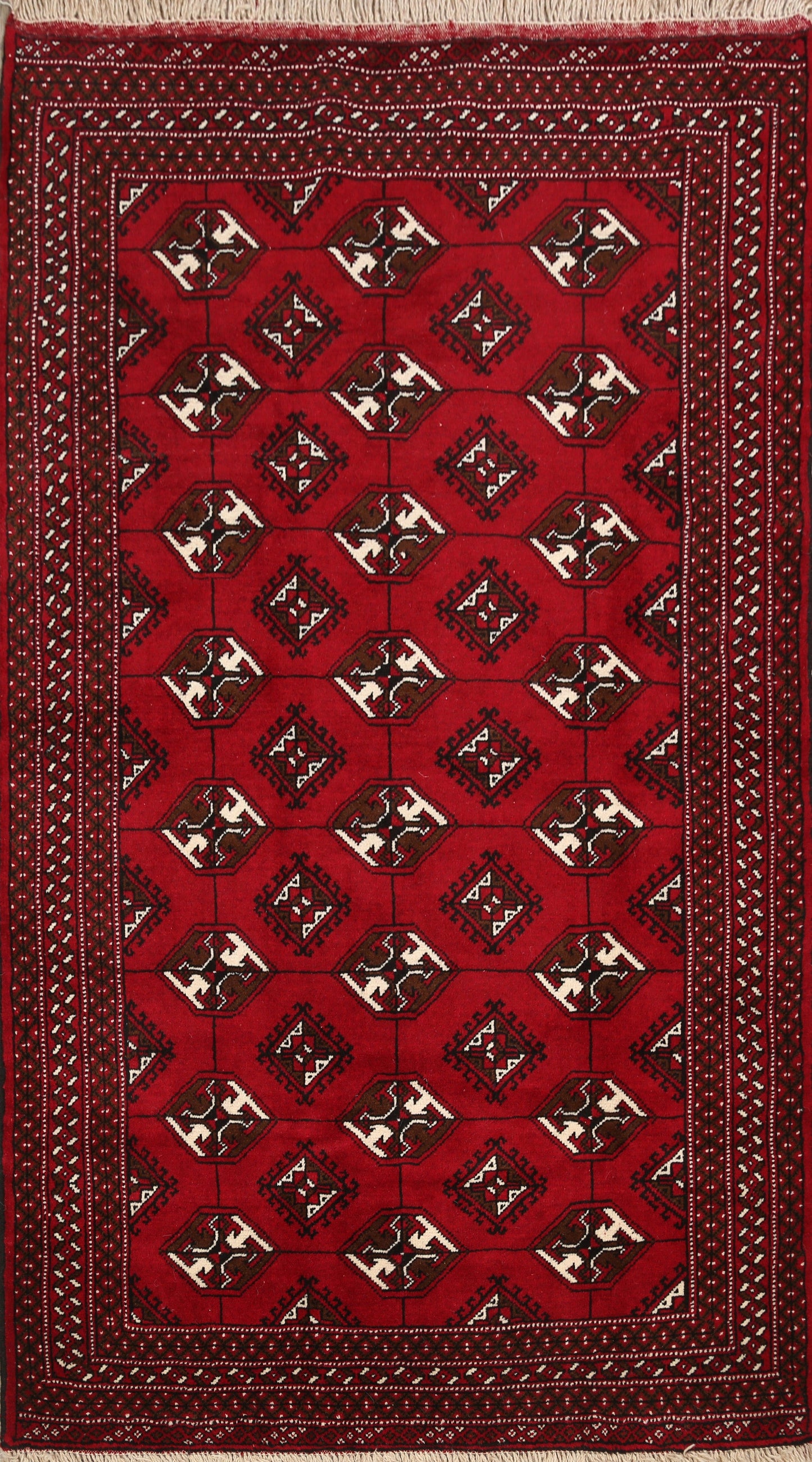 Geometric Bokhara Oriental Area Rug 4x6