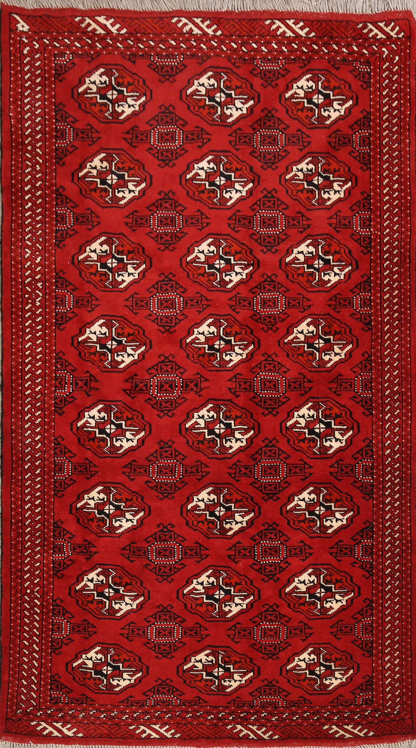 Geometric Bokhara Oriental Area Rug 4x6