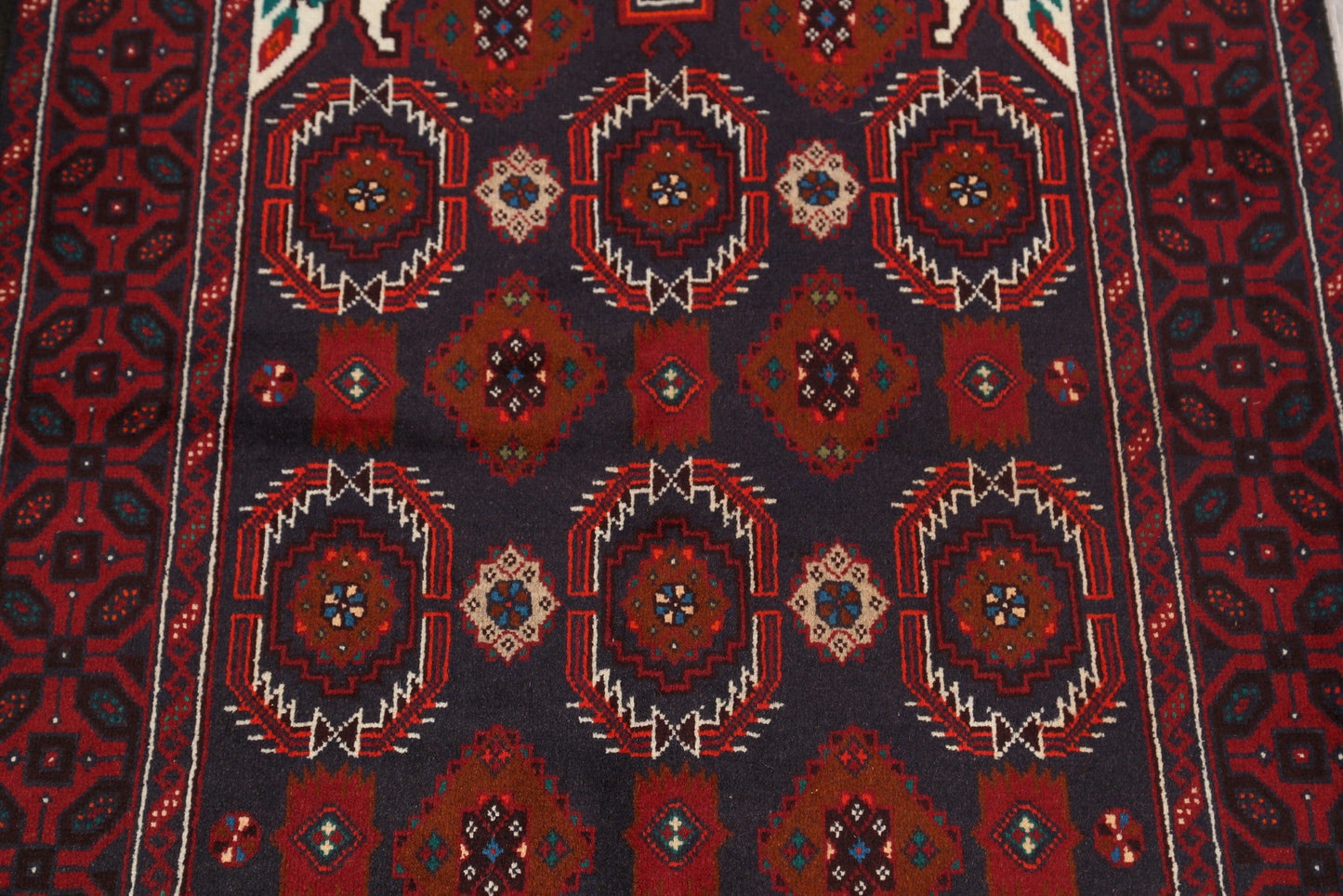 Balouch Afghan Oriental Area Rug 3x6