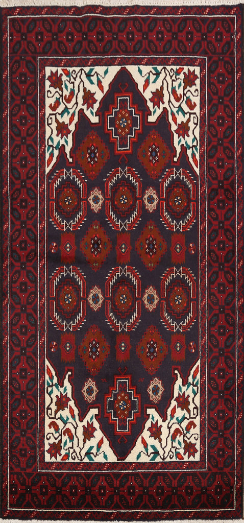 Balouch Afghan Oriental Area Rug 3x6