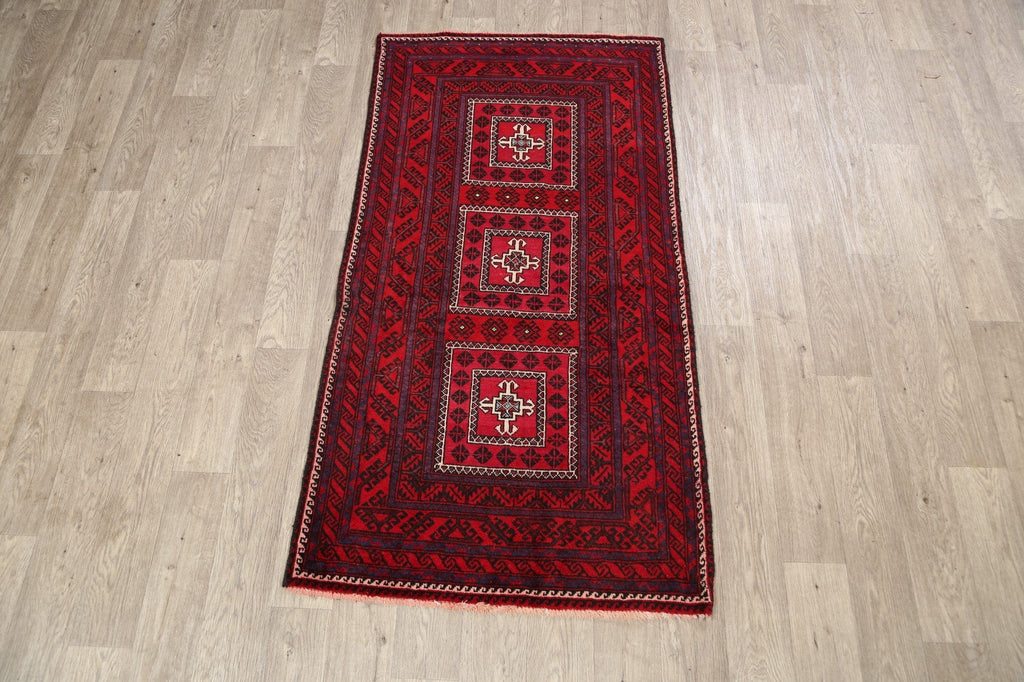 Balouch Afghan Oriental Area Rug 3x6