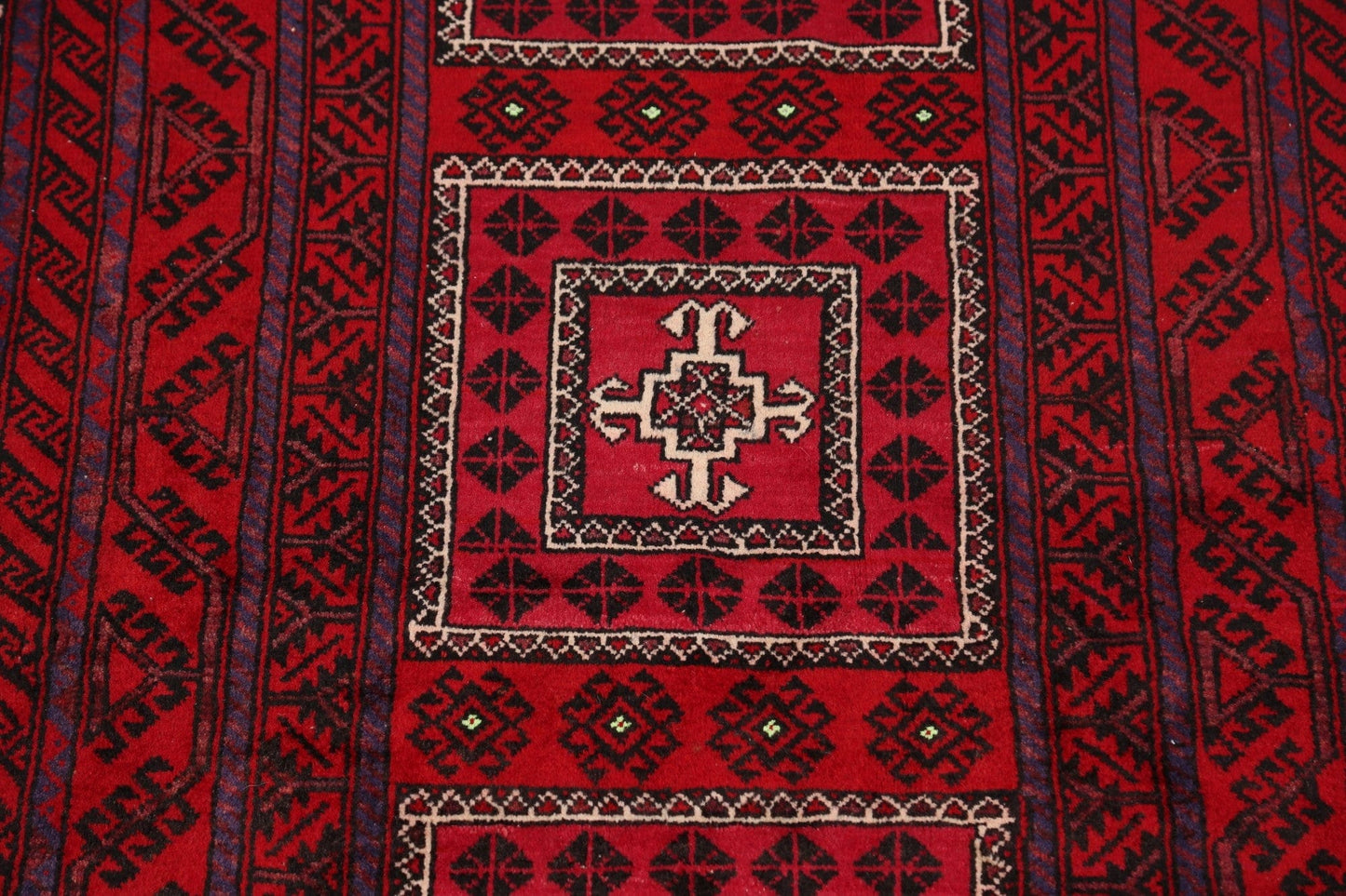 Balouch Afghan Oriental Area Rug 3x6