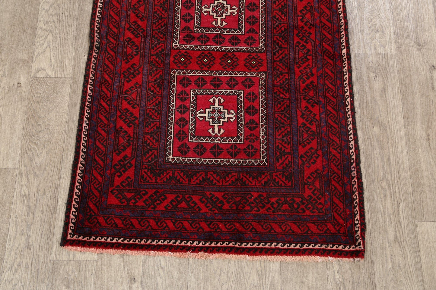 Balouch Afghan Oriental Area Rug 3x6