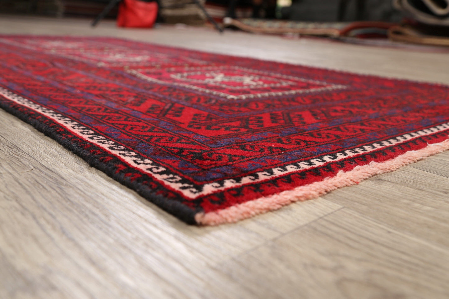 Balouch Afghan Oriental Area Rug 3x6