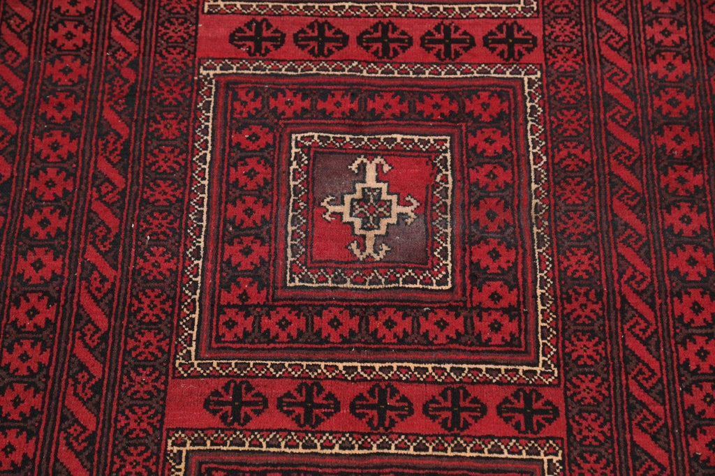 Balouch Afghan Oriental Runner Rug 4x8