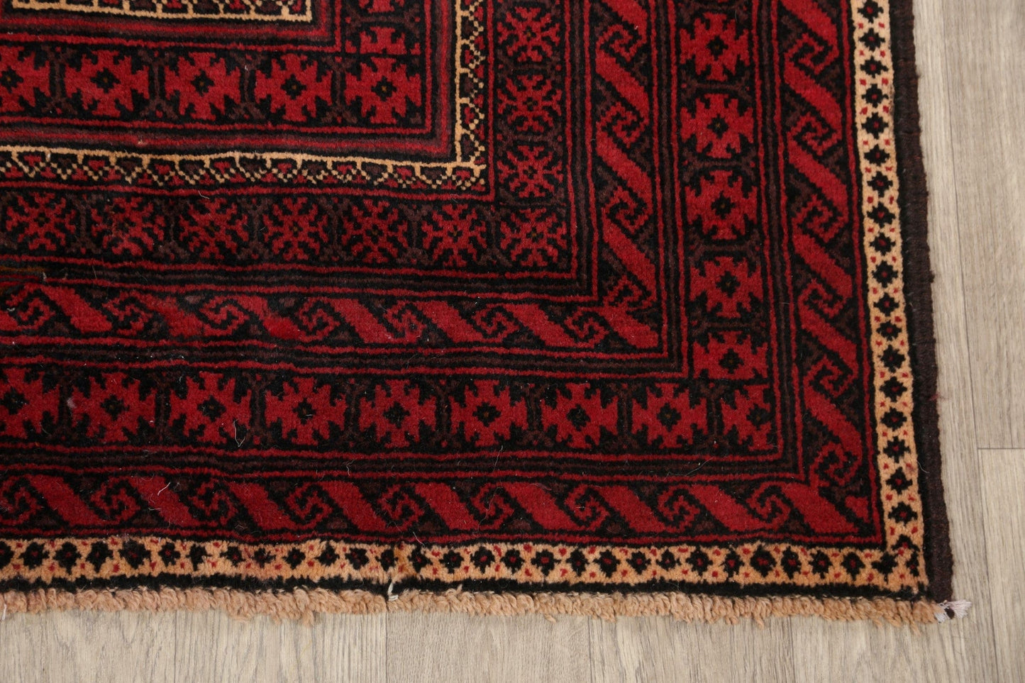 Balouch Afghan Oriental Runner Rug 4x8