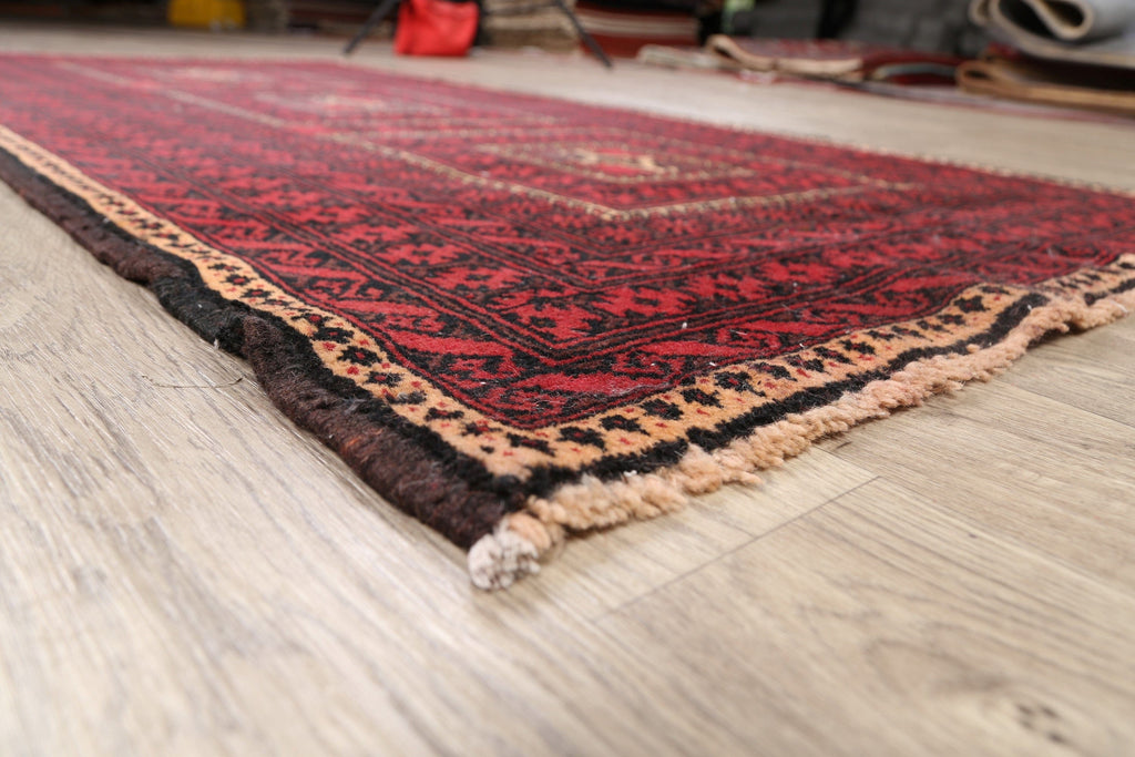 Balouch Afghan Oriental Runner Rug 4x8